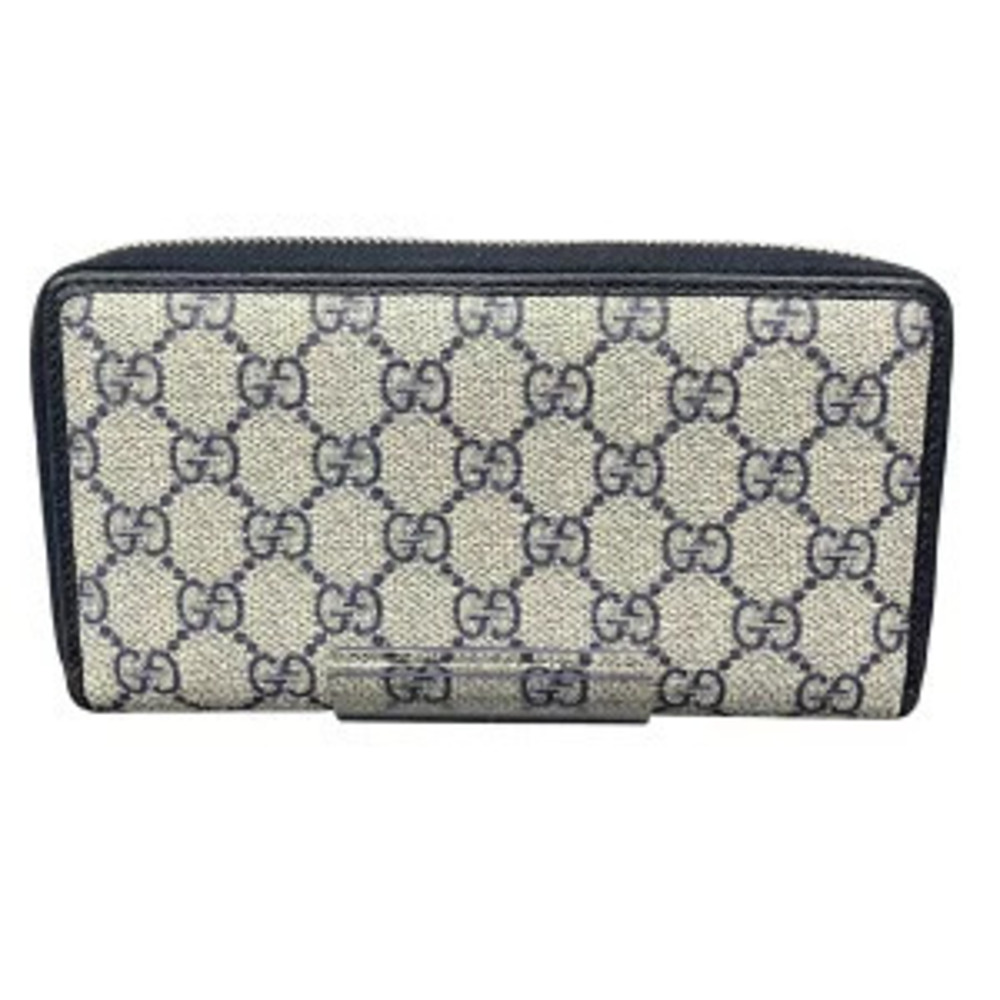 Gucci Wallet G Supreme Interlocking Long GG Black